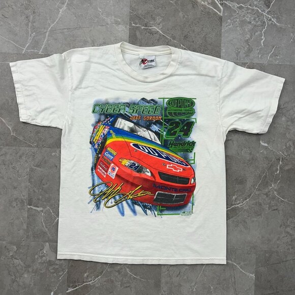 Vintage Jeff Gordon Graphic Tee Mens Large Nascar Short Sleeve y2k Racing - Picture 1 of 8